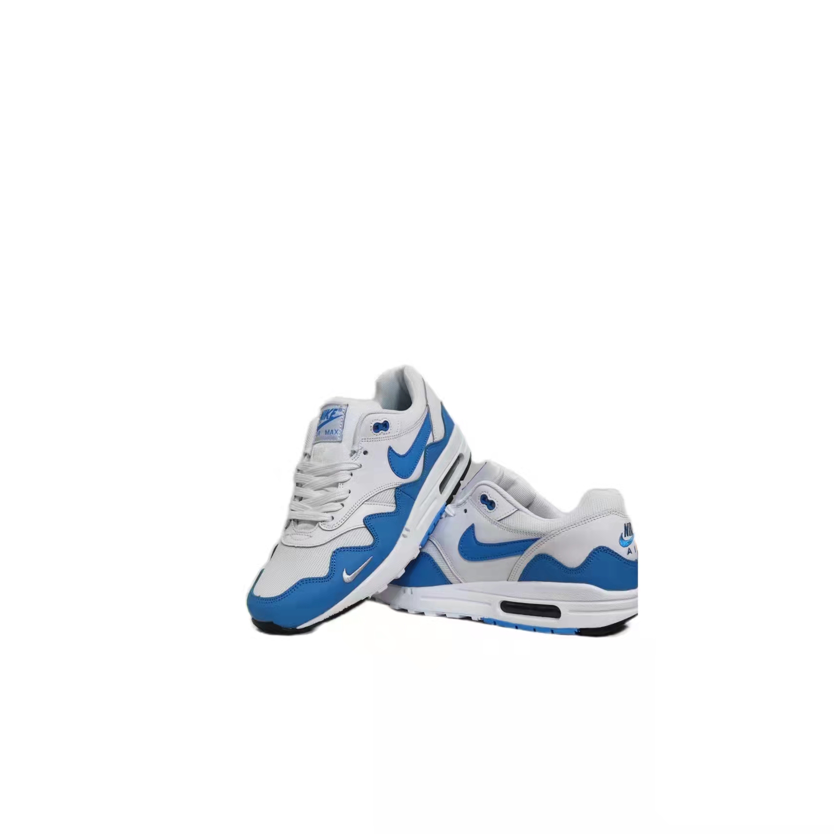 New Nike Air Max 87 Grey Blue White Shoes - Click Image to Close